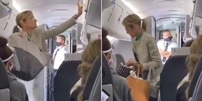 Maske takmayı reddettiği için uçaktan indirilen yolcuya alkışlı tepki