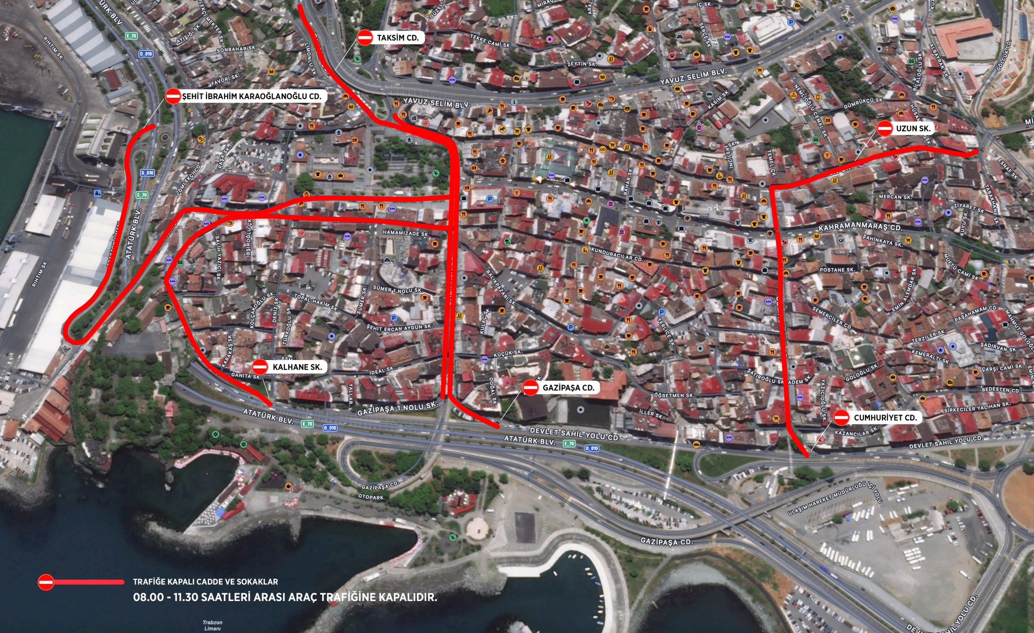 Trabzonlular dikkat! Yarın bu yollar trafiğe kapalı