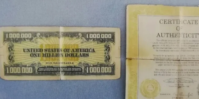 Üzerinde 1 milyon dolarlık banknot ele geçirildi