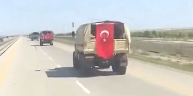 Azerbaycan ordusu Karabağ'a Türk bayrağıyla girdi!