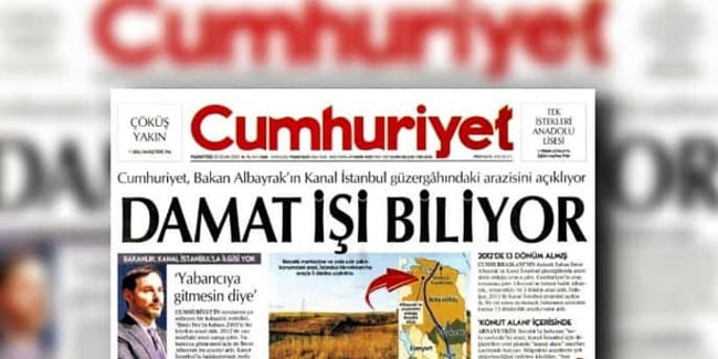 Cumhuriyet muhabirine Kanal İstanbul soruşturması