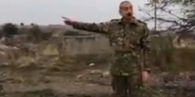 Aliyev 27 yıl sonra cephe hattında!