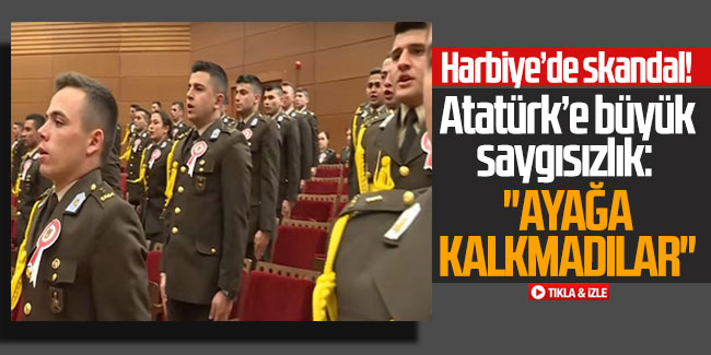 Harbiye’de skandal! Atatürk’e büyük saygısızlık: ''Ayağa kalkmadılar''