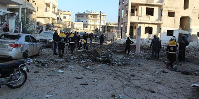 Esad rejimi İdlib'i vurdu: 2 ölü