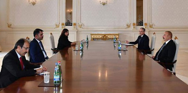 Bakan Kurum, Azerbaycan Cumhurbaşkanı Aliyev'i ziyaret etti