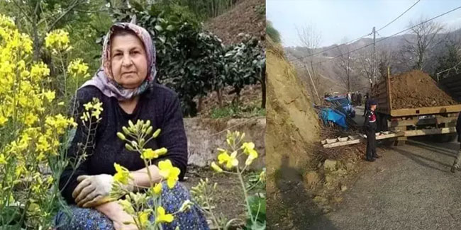 Trabzon'da feci kaza! Kamyonun çarptığı yaşlı kadın öldü