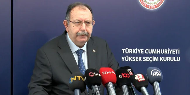 YSK Başkanı Yener'den ilk açıklama: ''Olumsuz bir durum yok''