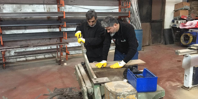 AGD Trabzon şubesi depremzedeler için soba üretiyor