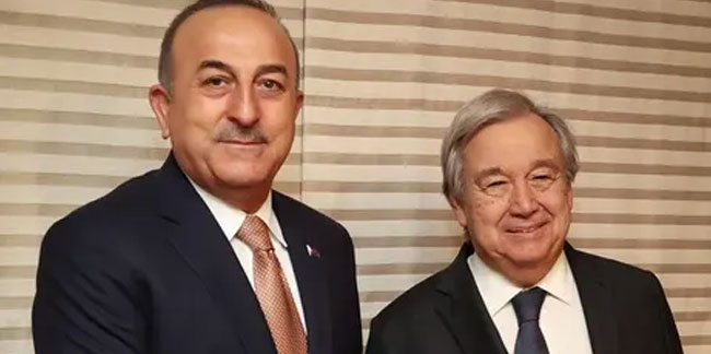 Bakan Çavuşoğlu, Doha'da BM Genel Sekreteri Guterres ile görüştü