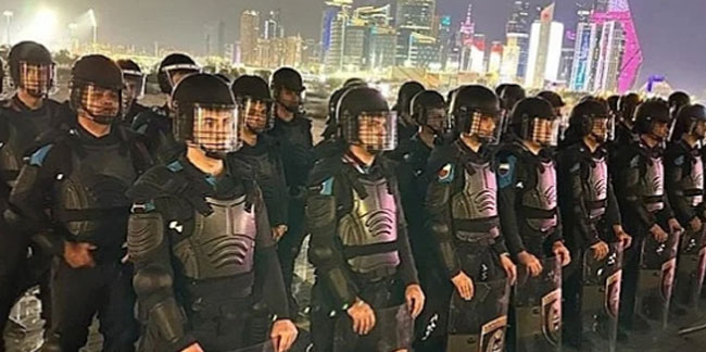 Soylu, Katar'a gönderilen Türk polislerinin fotoğraflarını paylaştı