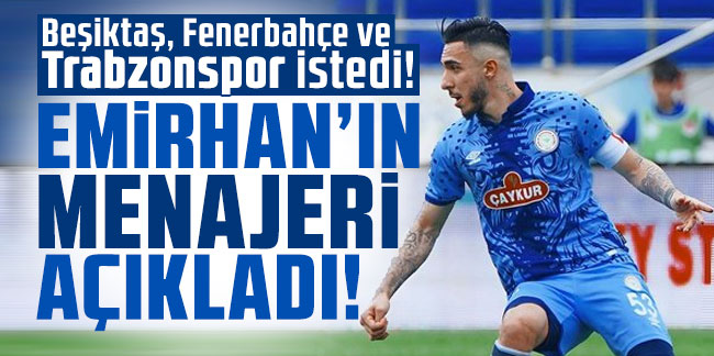 Beşiktaş, Fenerbahçe ve Trabzonspor istedi! Emirhan Topçu'nun menajeri açıkladı!