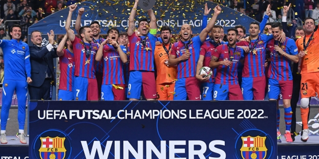 Barcelona, UEFA Futsal Şampiyonlar Ligi'nde şampiyon oldu
