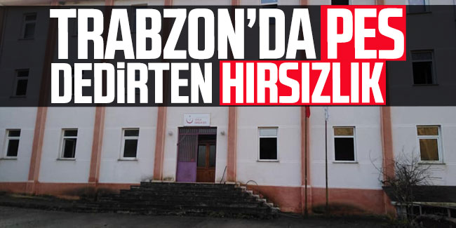 Trabzon'da pes dedirten hırsızlık