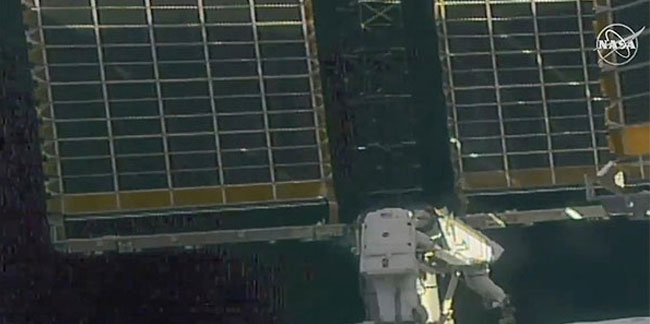 Uzay İstasyonu'na güneş paneli