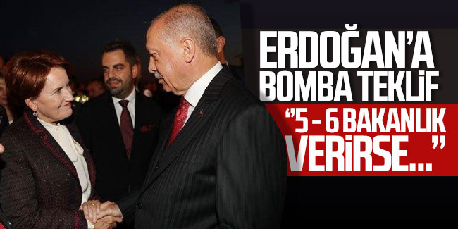 Erdoğan'a bomba teklif! ''5-6 bakanlık verirse...''