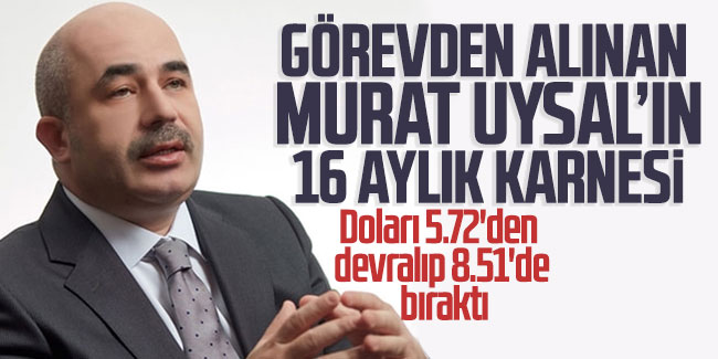 Görevden alınan Murat Uysal'ın 16 aylık karnesi!