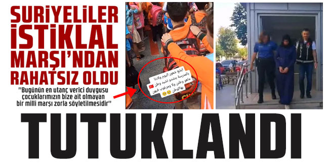İstanbul'da İstiklal Marşı okuyan çocuğun videosunun üzerine Arapça marş koyan kadın tutuklandı