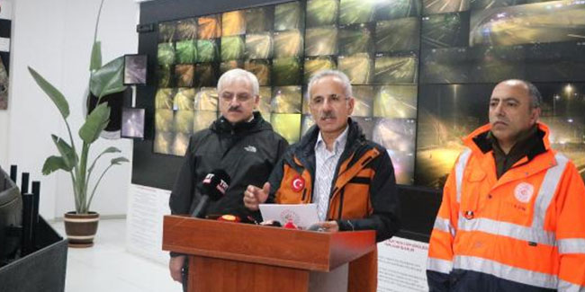 Bakan Uraloğlu: Selden kapanan 14 yol açıldı, 7 tanesi için çalışmalar sürüyor