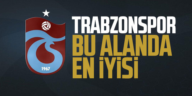 Trabzonspor bu alanda en iyisi!