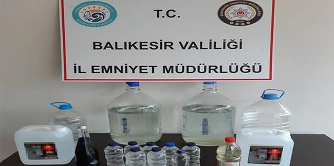 Balıkesir'de kaçak içki operasyonu; 1 kişi tutuklandı