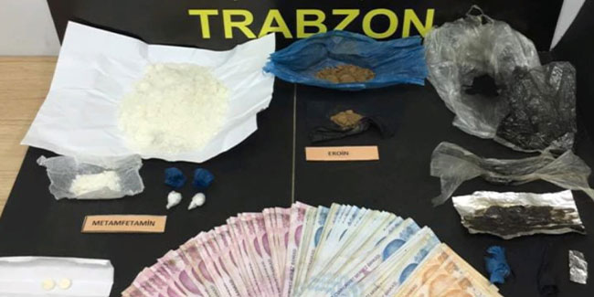 Trabzon'da uyuşturucu operasyonu! 9 kişi gözaltında