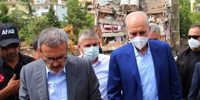 Numan Kurtulmuş 62 kişinin öldüğü Bozkurt'ta: Türkiye büyük ve başarılı sınav verdi