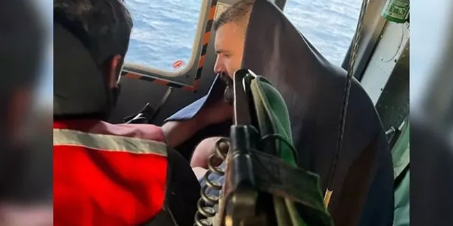 Antalya açıklarında ticari gemi battı: 9 personel aranıyor