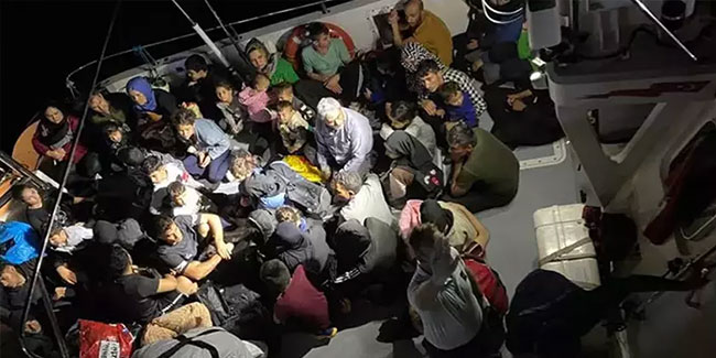 Aydın'da 112 kaçak göçmen yakalandı