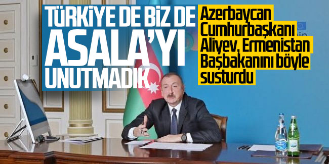 Azerbaycan Cumhurbaşkanı Aliyev, Ermenistan Başbakanını böyle susturdu 
