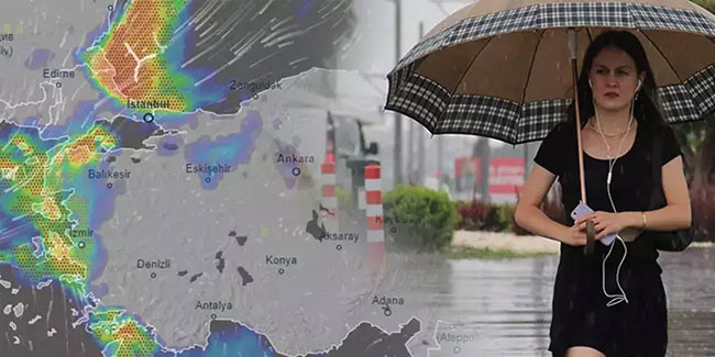 İstanbul dahil 10 il için uyarı! Kuvvetli yağış bekleniyor