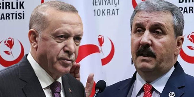 Cumhur İttifakı'nda derin çatlak! Mustafa Destici'den, Erdoğan'a rest