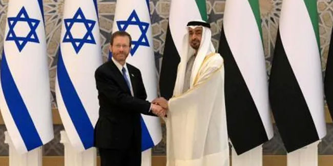 İsrail Cumhurbaşkanı'nın BAE ziyareti sırasında büyük şok!