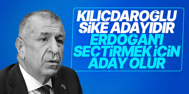 Ümit Özdağ: "Kemal Kılıçdaroğlu şike adaydır"
