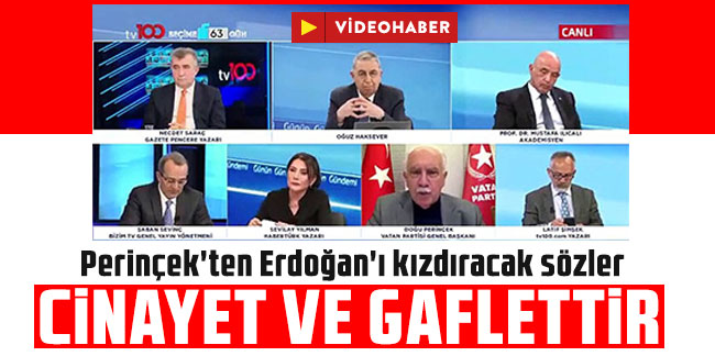 Perinçek'ten Erdoğan'ı kızdıracak sözler: ''Cinayet ve gaflettir''