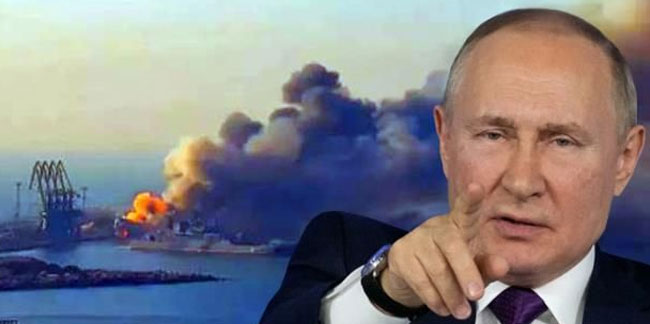 Putin, yok edilen gemisinin intikamı için düğmeye bastı!