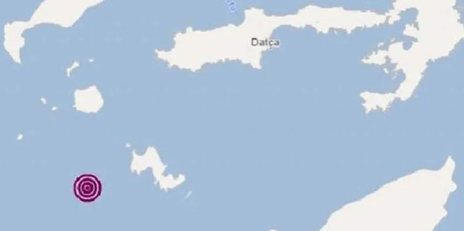 Datça'da 4.9 büyüklüğünde deprem
