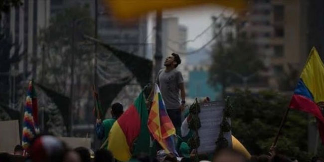 Kolombiya'daki genel grevde çok sayıda gösterici gözaltında