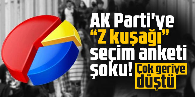 AK Parti'ye “Z kuşağı” seçim anketi şoku! Çok geriye düştü