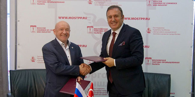 TTSO ile Moskova Ticaret ve Sanayi Odası arasında iş birliği protokolü imzalandı