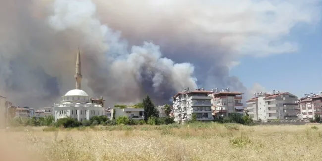 Antalya Manavgat'ta büyük yangın kontrol altında!