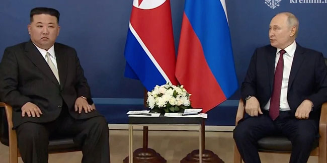 Kore lideri Kim Jong-un Rusya'ya gitti ABD tehdit etti: Tereddüt etmeyiz