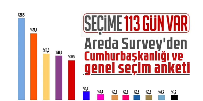 Areda Survey'den Cumhurbaşkanlığı ve genel seçim anketi