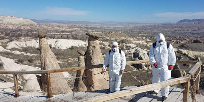 Kapadokya’da virüs temizliği