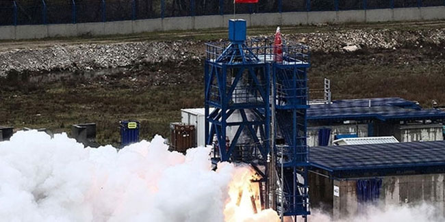 Hibrit roket motorunda ilk test başarıyla tamamlandı