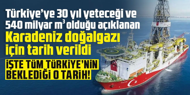Bakan canlı yayında Karadeniz doğalgazı için tarihi açıkladı!
