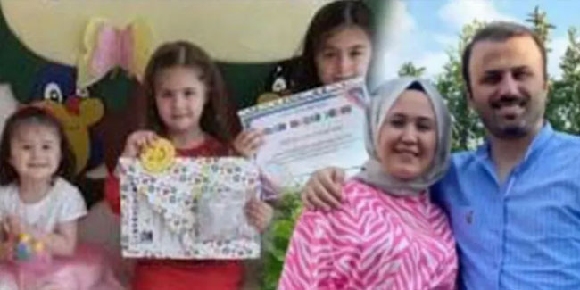 Enkazda kalan öğretmen çift ve 3 kızı toprağa verildi