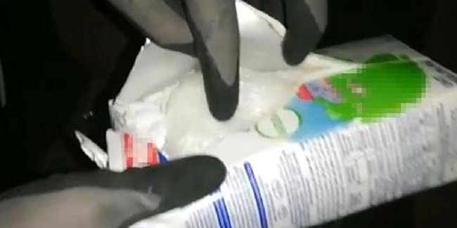 Süt kutusunda uyuşturucu sevkiyatına 2 gözaltı
