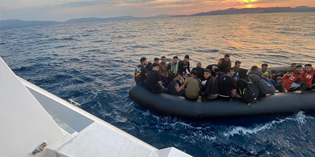 Aydın’da 39 düzensiz göçmen kurtarıldı