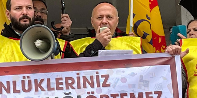 Eğitim-Sen Trabzon Şubesi üyeleri Bakan Tekin’e böyle seslendi