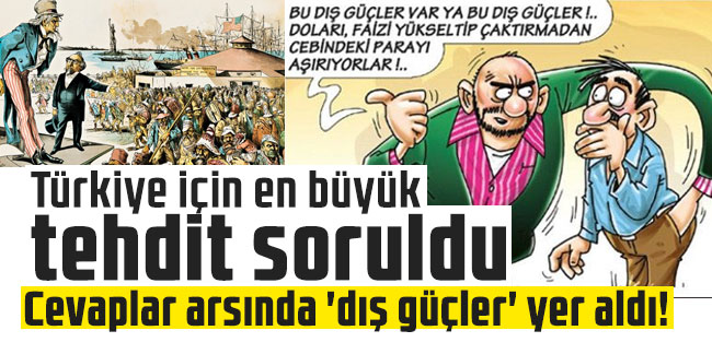 Türkiye için en büyük tehdit soruldu: Cevaplar arsında 'dış güçler' yer aldı!